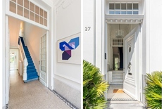 ANVERS - BERCHEM : Près de l'AlbertPark : Maison de maître exclusive dans le style Beaux-Arts dans un emplacement de choix, luxueusement rénovée. Parking à louer à distance de marche. Score PEB - B.
 
A deux pas de l'Albertpark, cette maison de ca
