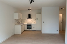 WILRIJK - Rucaplein 579: Mooi gerenoveerd appartement (ca 60m²) op topligging, met 1 slaapkamer en terras.
BESCHRIJVING:
Instapklaar, gerenoveerd appartement met terras, gelegen op de 1° verdieping van een verzorgde residentie.
Ruime inkomhal, vo