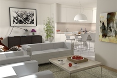 ANVERS - 't Zuid : Nouveau penthouse-duplex de 2 chambres à coucher avec 2 terrasses et vue latérale sur l'Escaut.