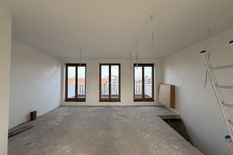 ANVERS - 't Zuid : Nouveau penthouse-duplex de 2 chambres à coucher avec 2 terrasses et vue latérale sur l'Escaut.